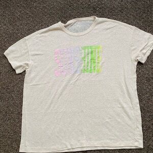 Aerie Cream Short Sleeve Tee with “Sunshine” Design